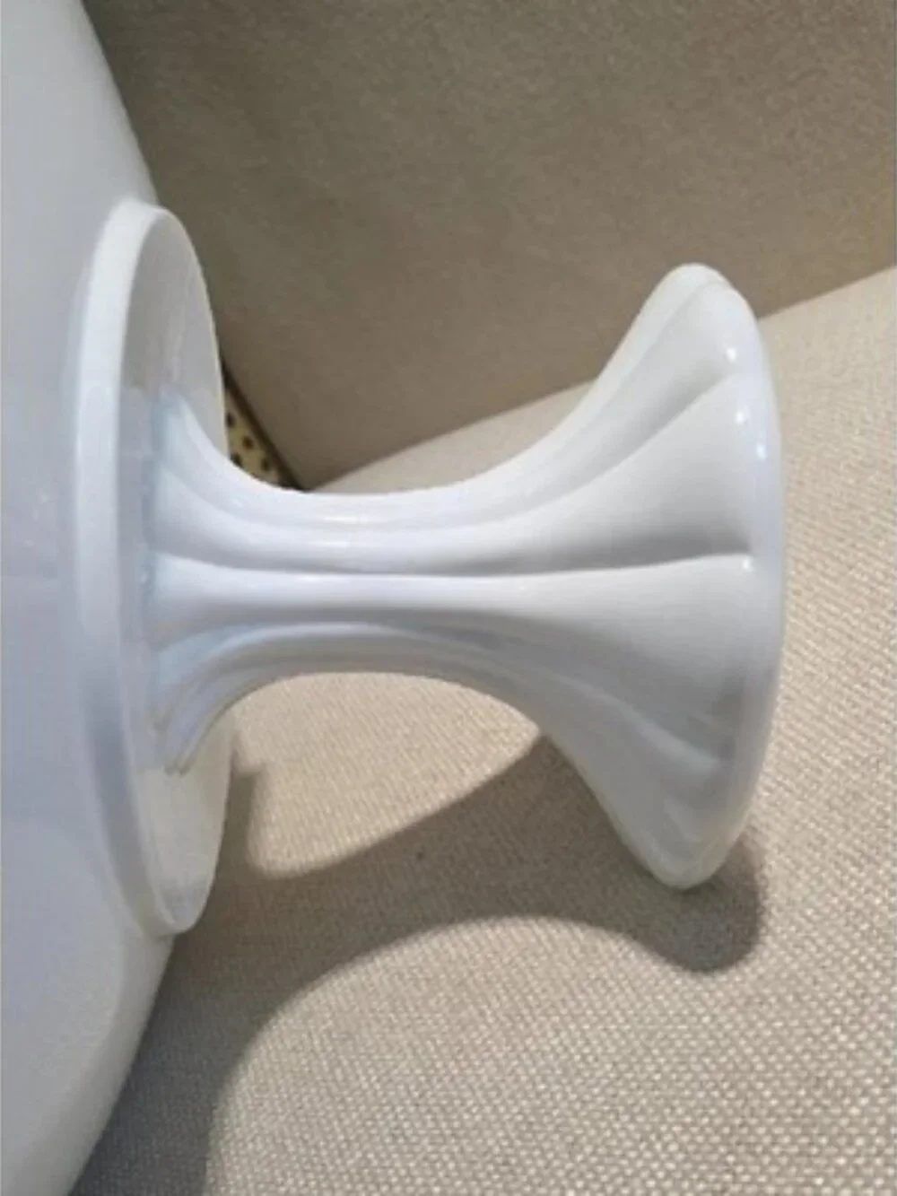 Vintage Pitman Dreitzer Milk Glass Old Colony Pedestal Bowl – Lacy Edge 1960s